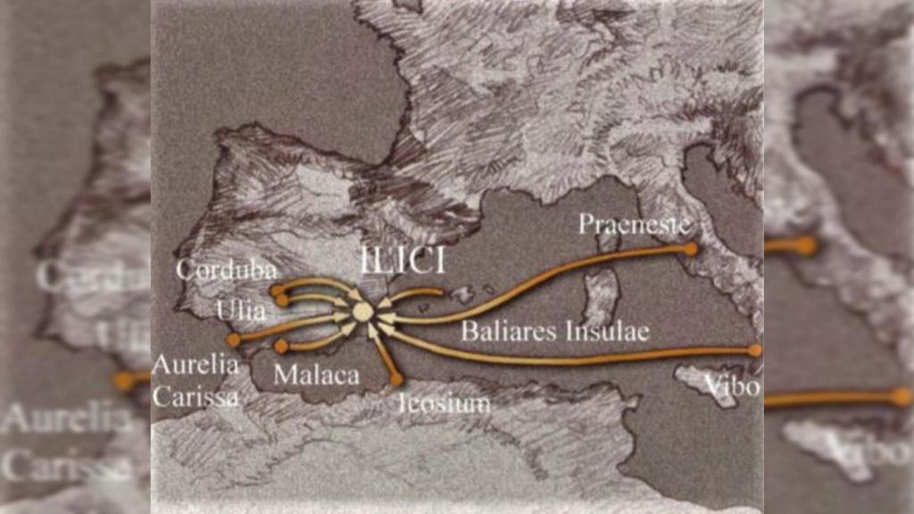 Lugares de procedencia de los legionarios.