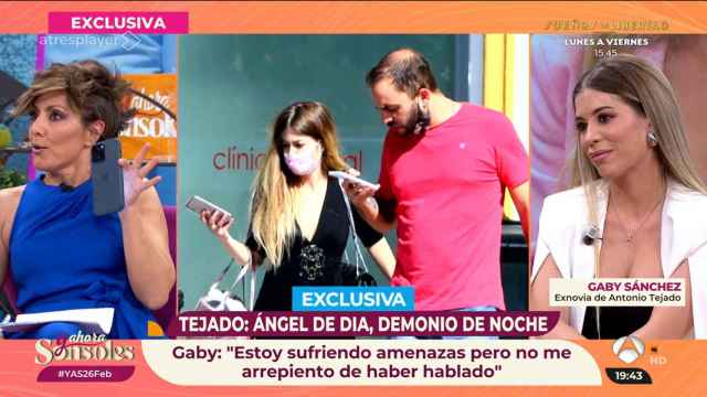 Sonsoles Ónega interrumpe la entrevista con Gaby Sánchez al recibir un vídeo sexual de Antonio Tejado