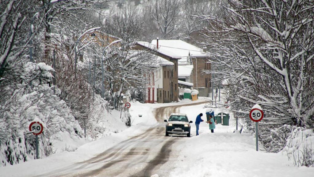 Nieve en la provincia de León