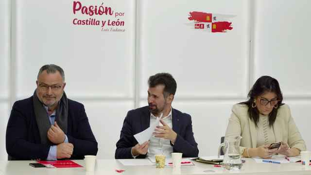 El secretario general del PSOECyL, Luis Tudanca, preside el Plenario de la Comisión Ejecutiva Autonómica (CEA) del PSOE de Castilla y León, este lunes.