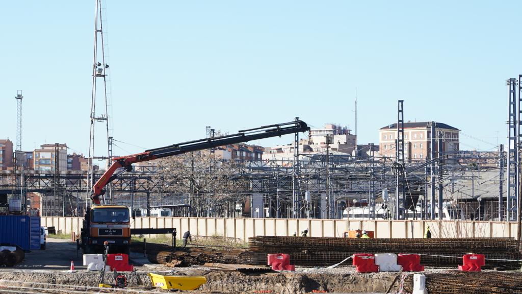 Obras del nuevo túnel de Labradores en Valladolid.