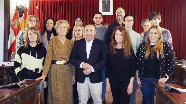 Imagen de la entrega de los premios 'Artistas por la igualdad', este lunes en la Diputación de Valladolid.