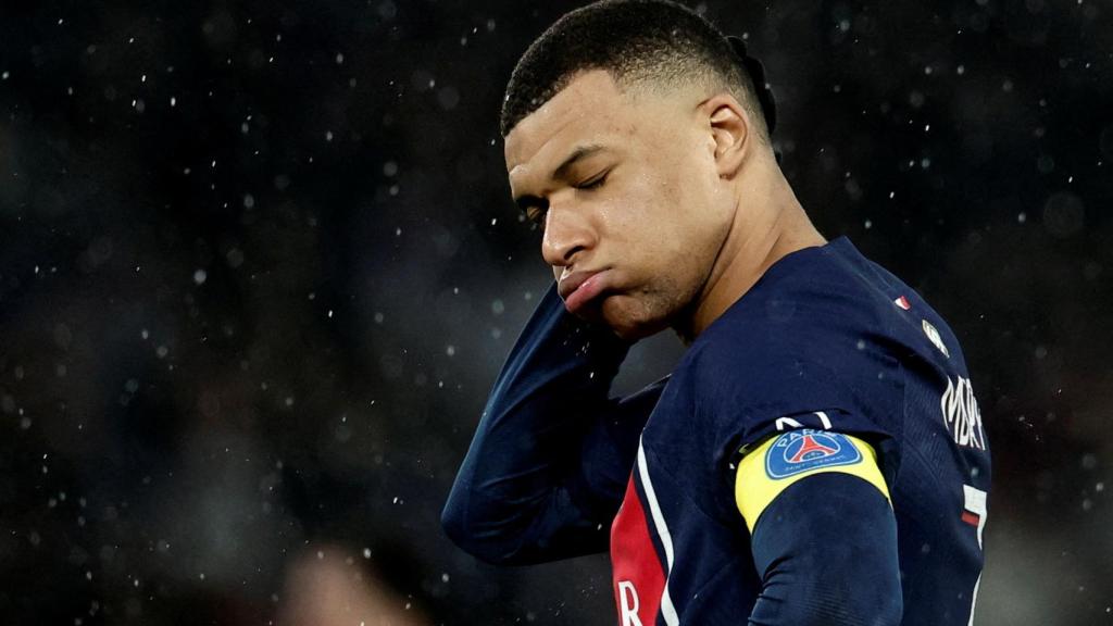 Kylian Mbappé, en un partido con el PSG