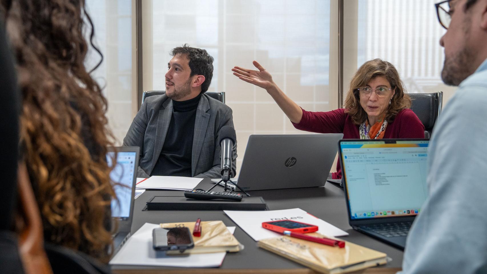 Jesús Herrero, director general de Red.es,  y María Teresa Ledo, secretaria de Estado de Digitalización e Inteligencia Artificial.