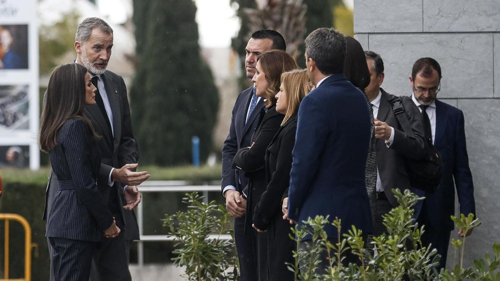 Los Reyes a su llegada a Valencia.