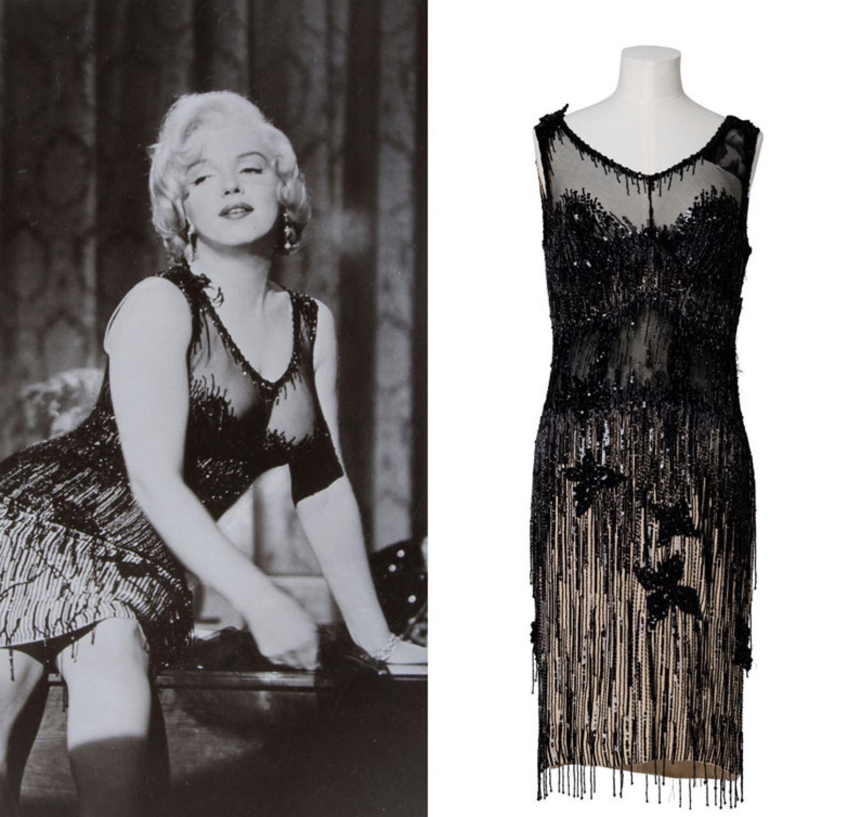 Marilyn Monroe con el vestido que protagonizó 'Some Like It Hot'.