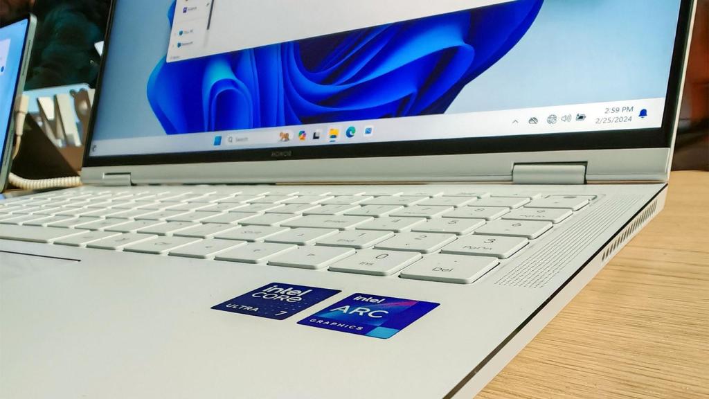 Imagen del teclado del HONOR MagicBook Pro 16
