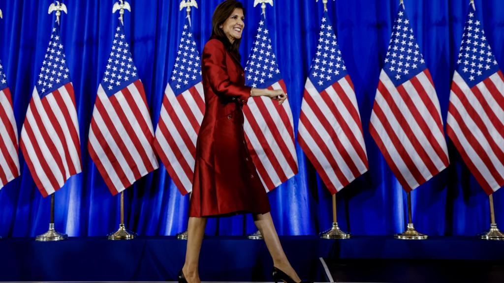 La candidata republicana a la presidencia Nikki Haley.