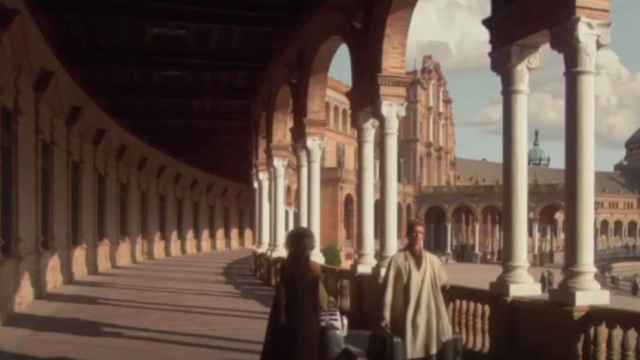 La Plaza de España en el rodaje de Star Wars.