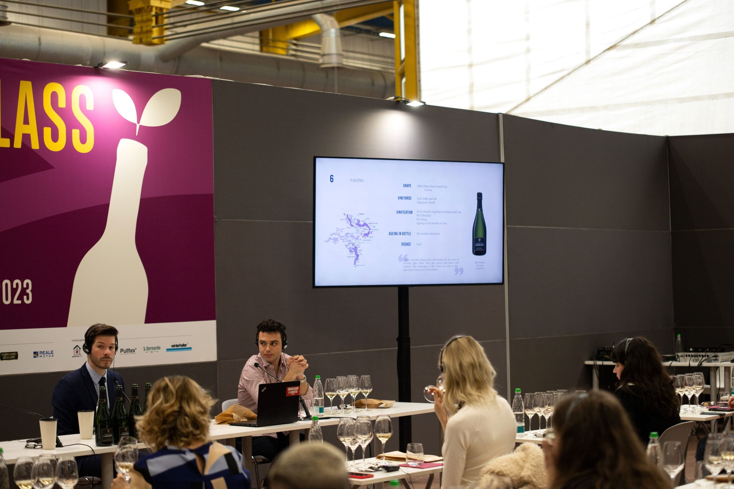 Una de las Masterclass de la Slow Wine Fair de Bolonia en la edición de 2023. Foto: Slow Wine Fair