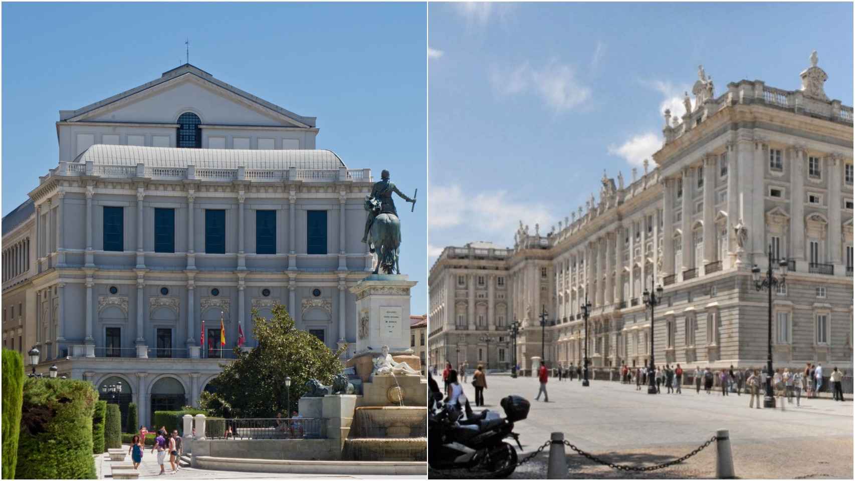 Ópera y el Palacio Real de Madrid