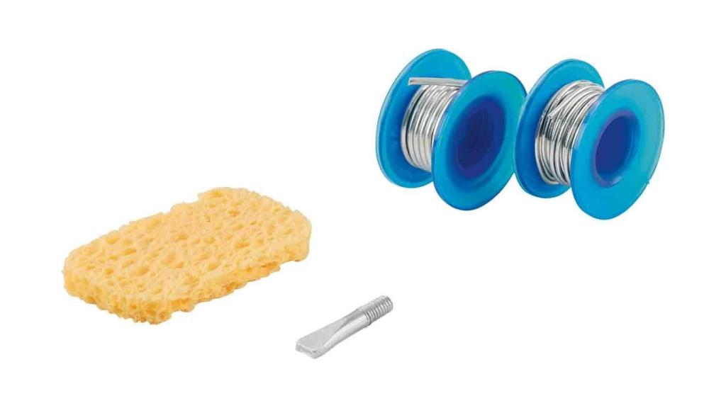 Complementos de la estación de soldadura de Lidl.