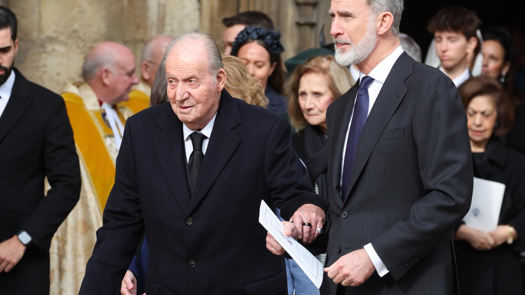 Felipe VI y Juan Carlos I, este 27 de febrero.