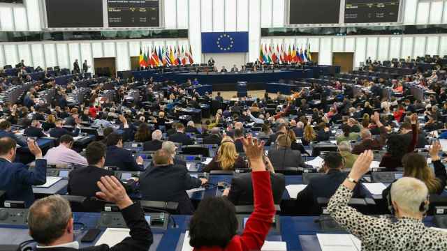 El pleno de la Eurocámara, durante la votación de este martes en Estrasburgo