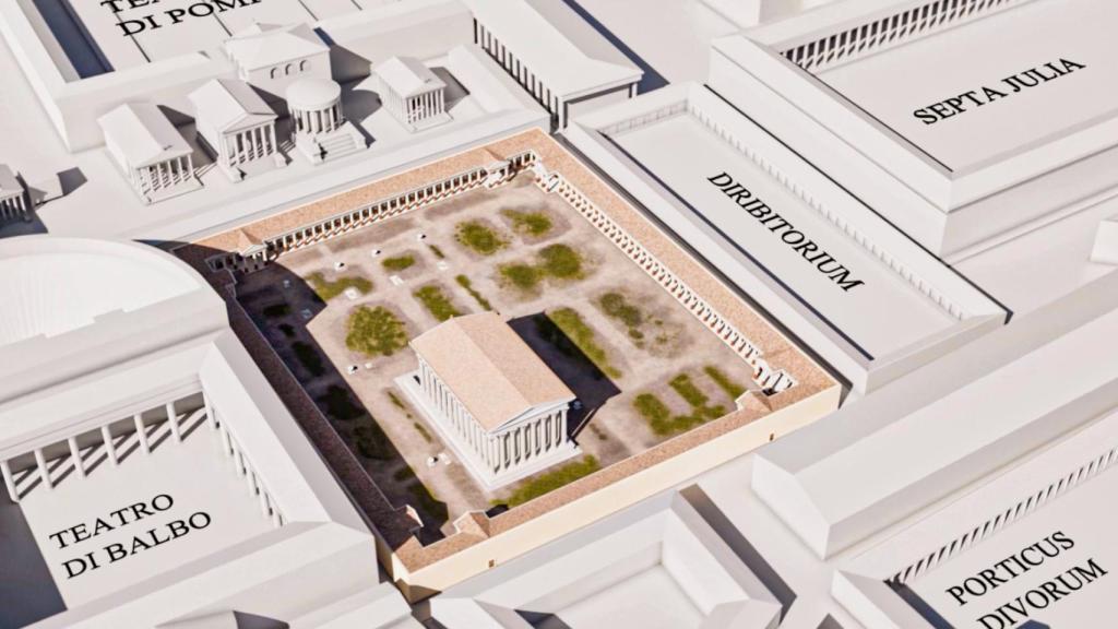 Reconstrucción del pórtico Minucia