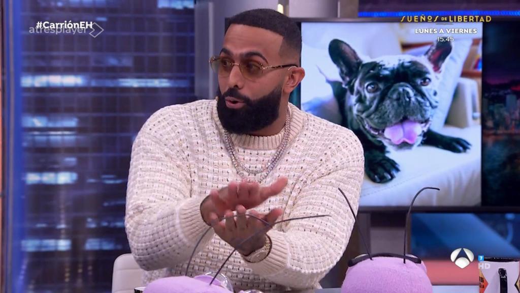 Eladio Carrión revela en 'El Hormiguero' que se gastó 70.000 dólares en recuperar a su perro secuestrado
