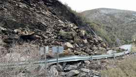 El derrumbamiento de rocas y tierra en el municipio leonés de Peranzanes.