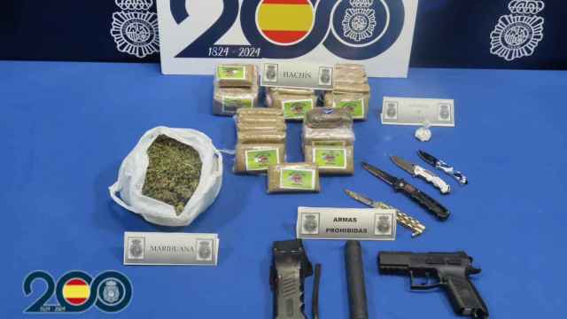La droga y armas incautadas a un hombre en Valladolid