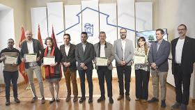 Imagen de los galardonados en los Premios de Ecoempleo 2023 de la Diputación
