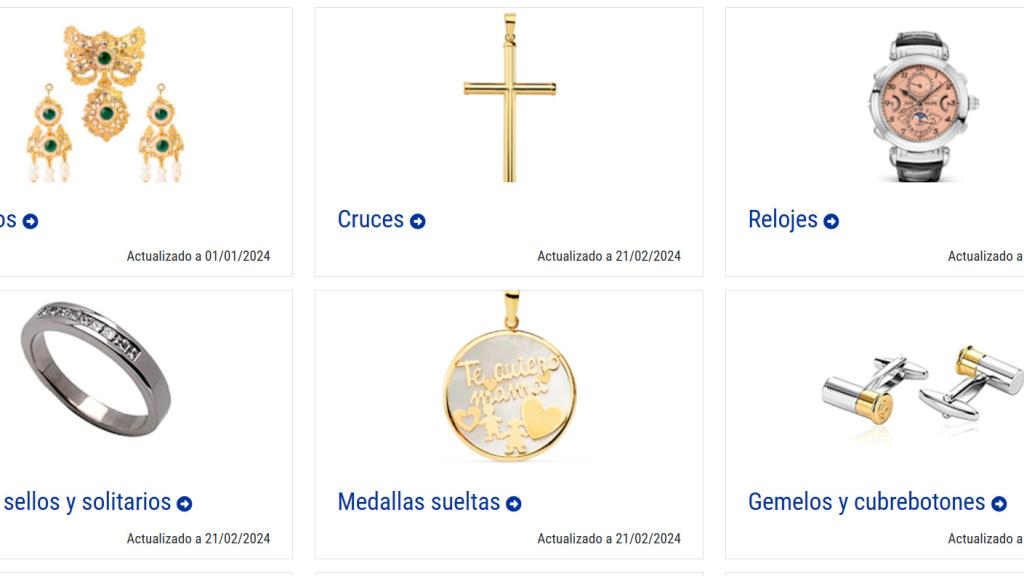 La exposición virtual de las joyas recuperadas en operaciones policiales