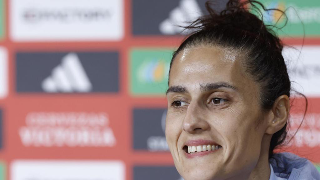 Montse Tomé, en rueda de prensa.