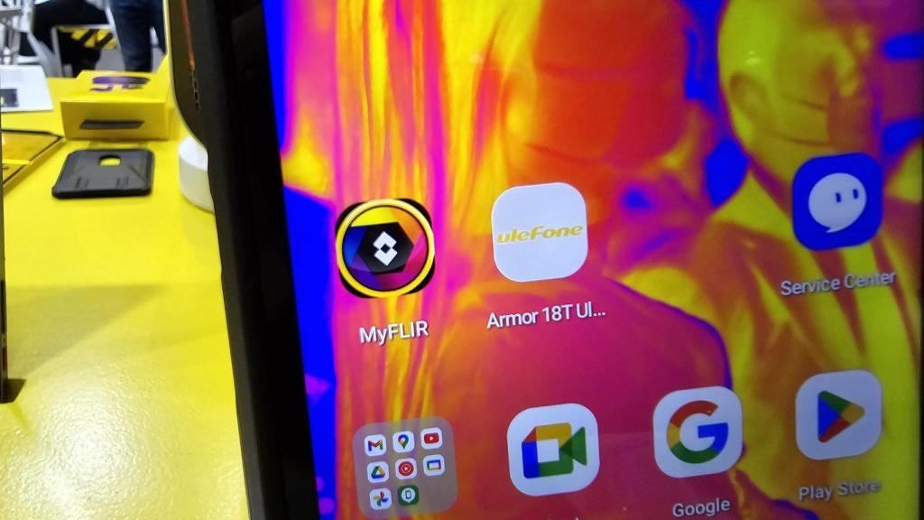 La app para manejar la cámara térmica