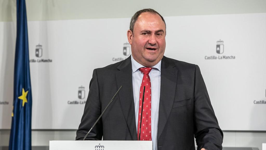 Julián Martínez Lizán en rueda de prensa.