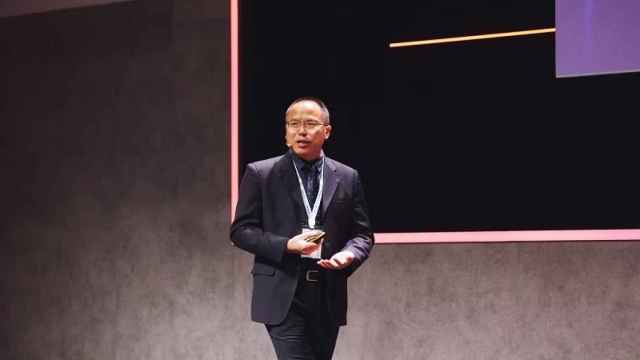 Cao Ming, presidente de Huawei Wireless Solution, durante la presentación de la tecnológica celebrada en el MWC 2024.
