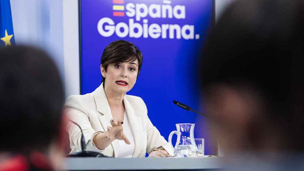 La ministra de Vivienda y Agenda Urbana, Isabel Rodríguez, durante una rueda de prensa posterior a la reunión del Consejo de Ministros.