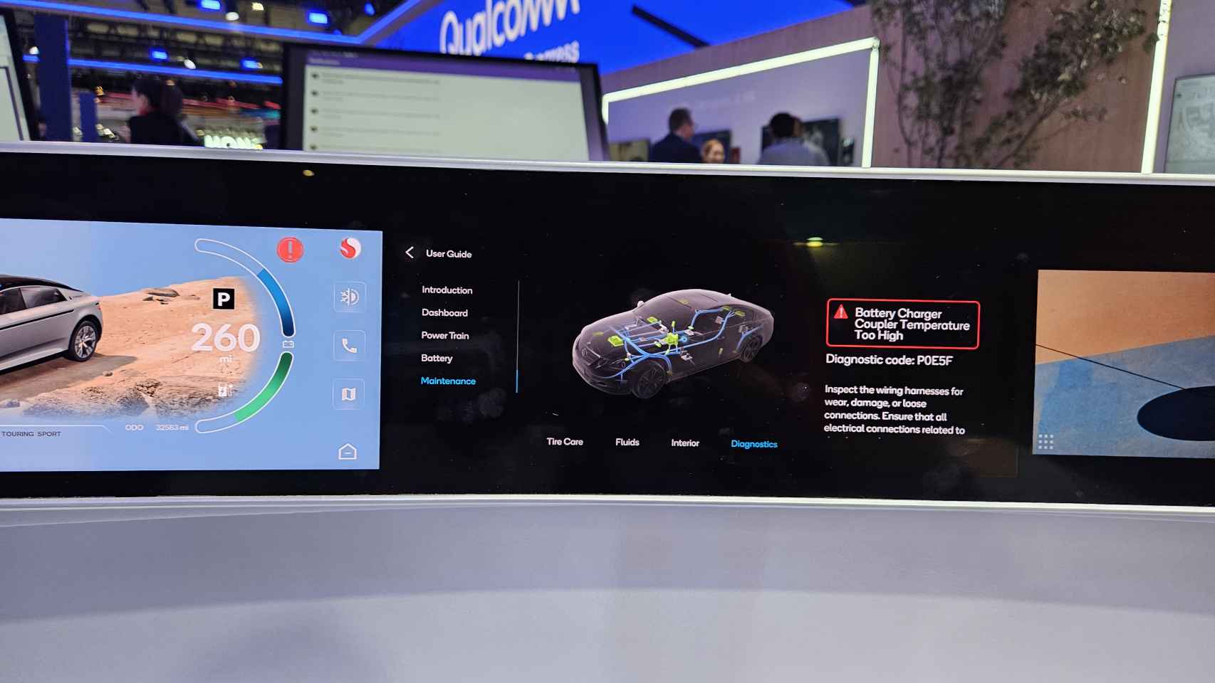 La inteligencia artificial responde ante una avería del coche de Qualcomm en el MWC 2024