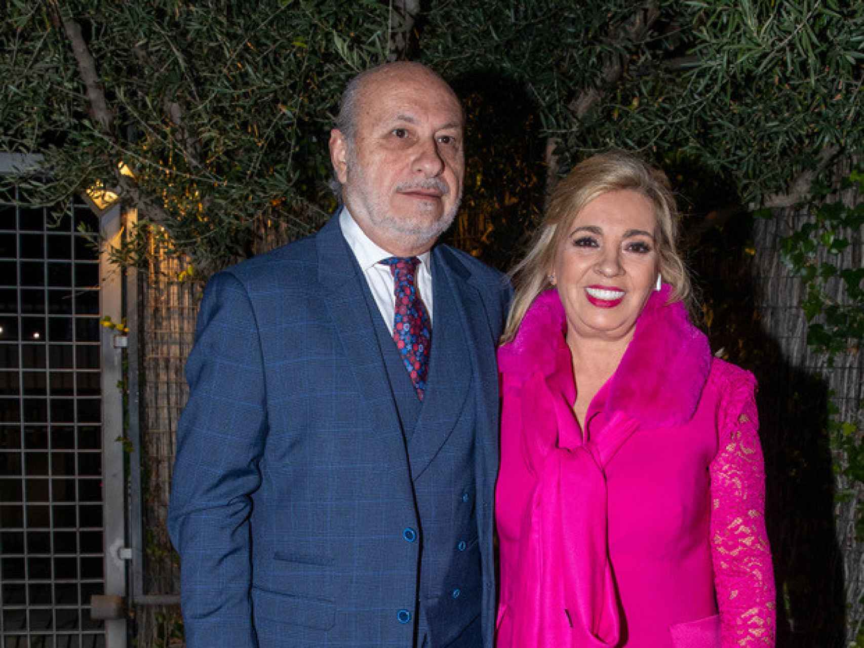 Carmen Borrego junto a su marido, José Carlos Bernal, en Madrid, en 2019.