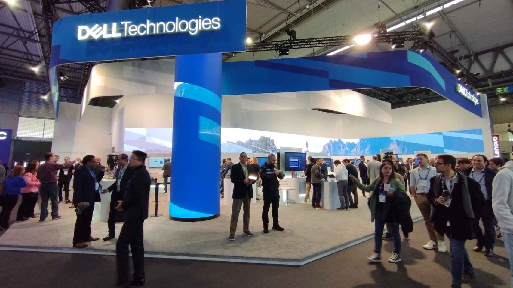 El stand de Dell Technologies en MWC 2024.
