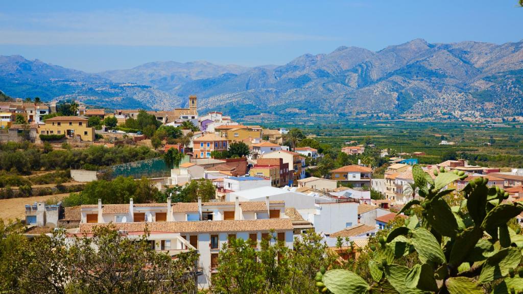 Paisaje de Benidoleig, Alicante.