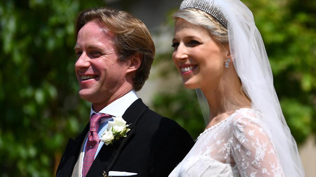 Thomas Kingston y Gabriella Windsor el día de su boda.