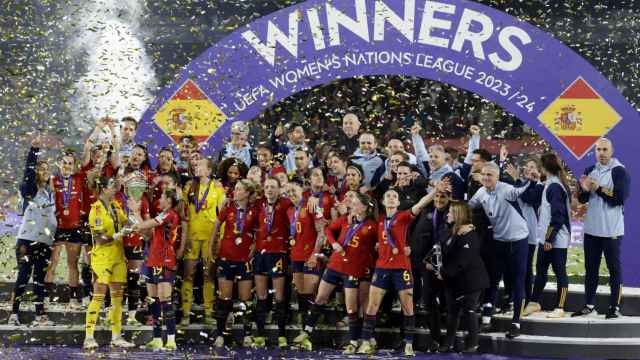 España, celebrando el título de la Nations League.
