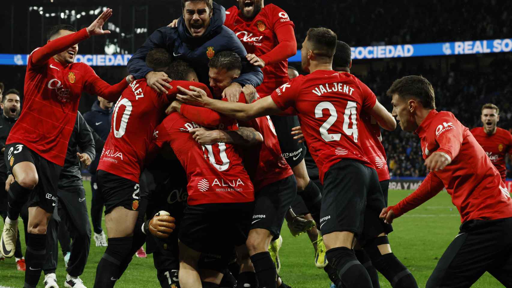 El Mallorca da la sorpresa ante la Real Sociedad y se convierte en el primer finalista de la Copa del Rey