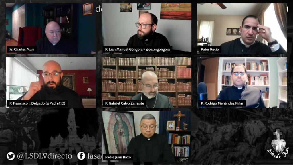 Un momento de la tertulia 'La Sacristía de La Vendée' emitida en YouTube.