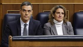 Pedro Sánchez, durante la sesión de control al Gobierno de este miércoles.