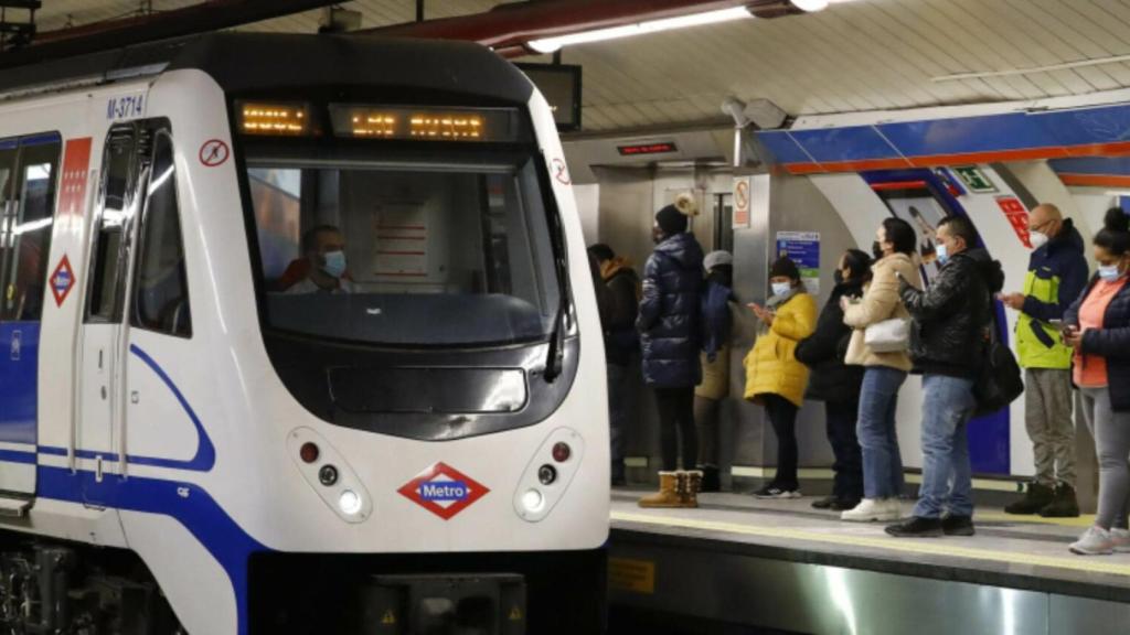 Un coche de Metro de Madrid.