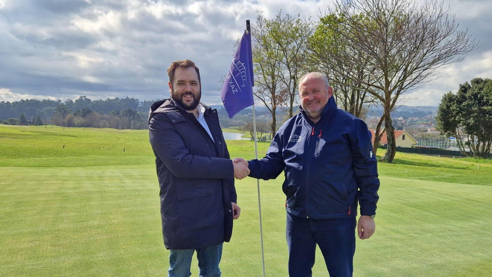 Pablo Grandío, director de Quincemil, y Francisco Patiño, director de Golf Xaz