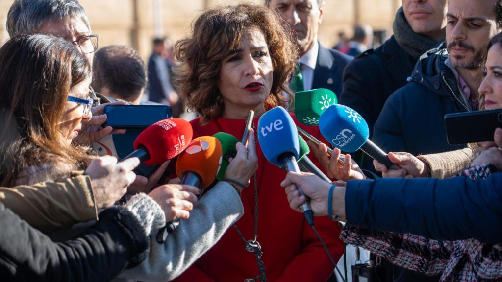 María Jesús Montero, este miércoles en Sevilla.