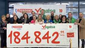 Recaudación del programa ‘Céntimos Solidarios de Vegalsa-Eroski.