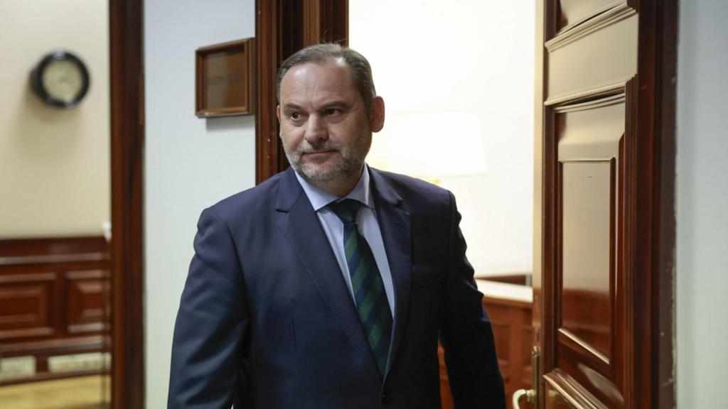José Luis Ábalos este martes en el Congreso de los Diputados