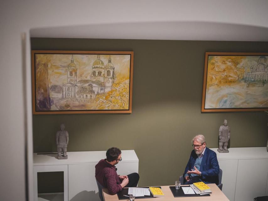 Michael Reid, durante la entrevista.