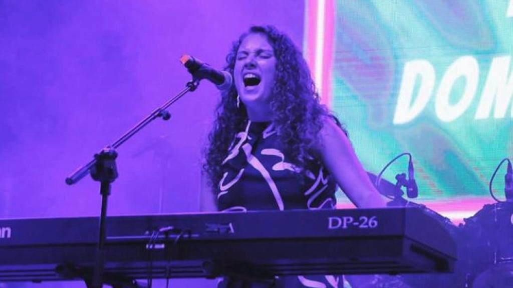 La cantante Inés Domínguez.
