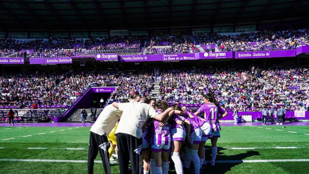Imagen del encuentro del año pasado del Real Valladolid Simancas en el José Zorrilla