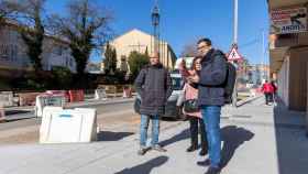 Los concejales socialistas visitan las obras de la Carretera de Ledesma en Pizarrales