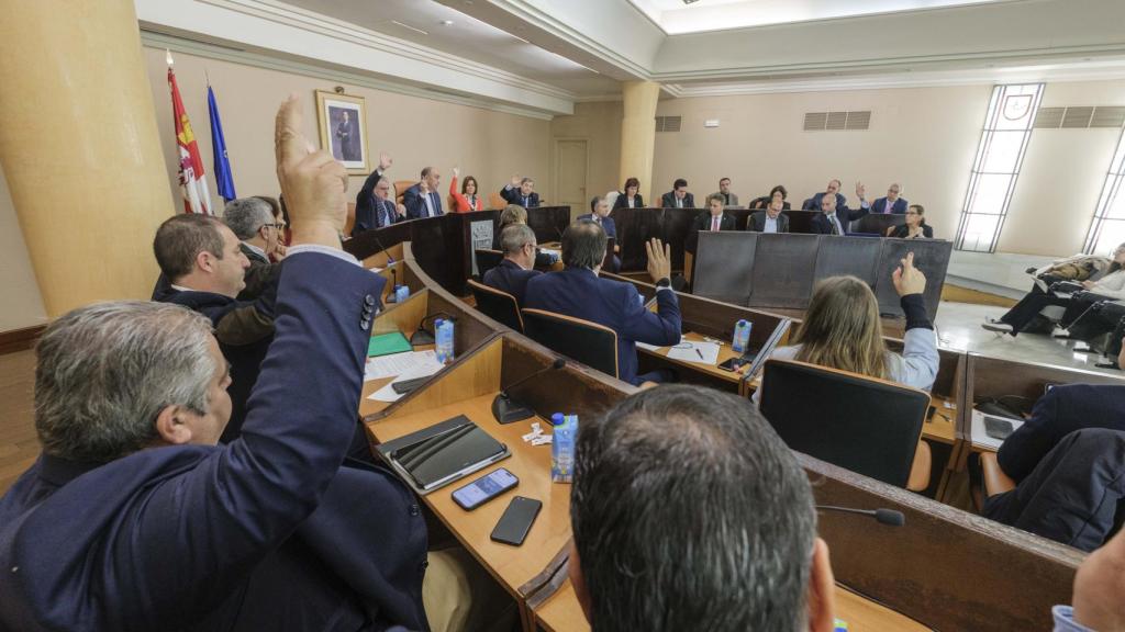 Imagen del pleno de la Diputación de Segovia de este jueves.