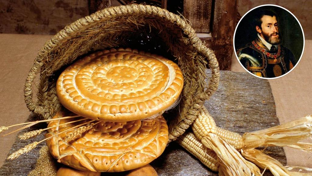 El pan lechuguino de Valladolid y una imagen de Carlos V