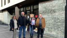 Los concejales socialistas en los juzgados de Valladolid